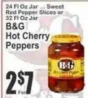 Key Food B&G hot cherry peppers offer