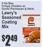 Key Food Lawry's Seasoned Coating Mix offer