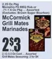 Key Food McCormick Grill Mates Marinades offer