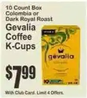 Key Food Gevalia Coffee K-Cups offer