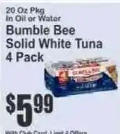 Key Food Bumble Bee solid white tuna offer