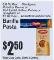 Key Food Barilla Pasta offer