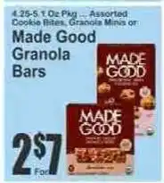 Key Food Made Good Granola Bars offer