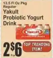 Key Food Yakult Probiotic Yogurt Drink offer