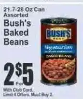 Key Food Bush's baked beans offer