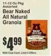 Key Food Bear Naked All Natural Granola offer