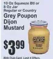 Key Food Grey Poupon Dijon Mustard offer