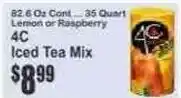 Key Food 4C Iced Tea Mix offer