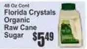 Key Food Florida Crystals Organic Raw Cane Sugar offer