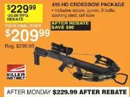 Dunham's Sports Killer Instinct 405 HD Crossbow Package offer