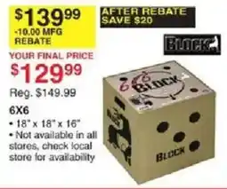 Dunham's Sports Block 6x6 offer