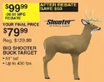 Shanter Big Shooter Buck Target