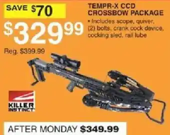 Killer Instinct Temper-x Ccd Crossbow Package