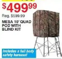 Dunham's Sports Mesa 10' Quad Pod With Blind Kit offer