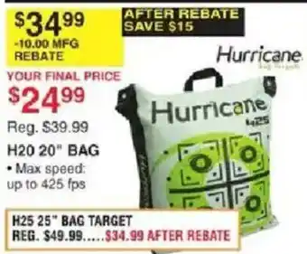 Hurricane H20 20" bag