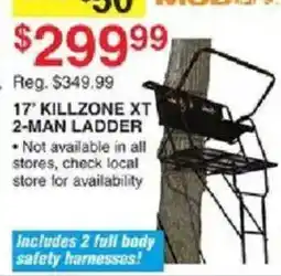 Dunham's Sports 17' Killzone Xt 2-Man Ladder offer