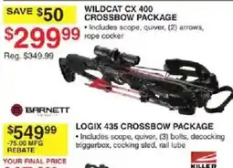 Dunham's Sports Barnett Wildcat Cx 400 Crossbow Package offer