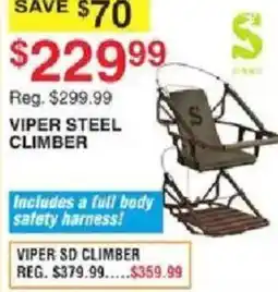 Dunham's Sports Viper steel climber offer