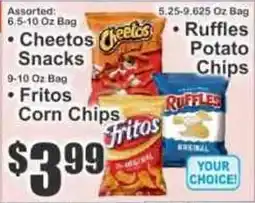Key Food Cheetos Snacks, Fritos Corn Chips, Ruffles Potato Chips offer