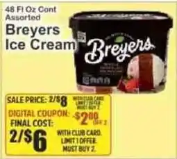Key Food Breyers ice cream offer