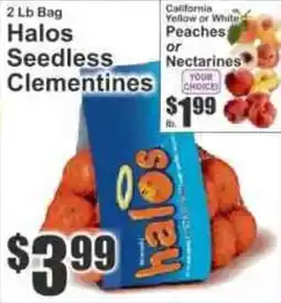 Key Food Halos Seedless Clementines offer