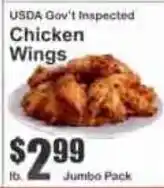 Key Food Usda Gov't Inspected Chicken Wings offer