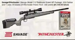 Dunham's Sports Savage Winchester: Savage Model 110 Trailblazer Select XP Package .308 Caliber offer