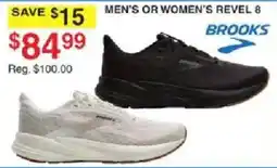 Dunham's Sports Brooks men's or women's revel 8 offer