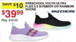 Dunham's Sports Skechers preschool youth ultra flex 3.0 shimmer or rainbow shoes offer