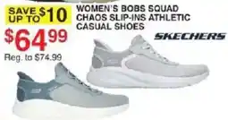 Dunham's Sports Skechers women's bobs squad chaos slip-ins athletic casual shoes offer