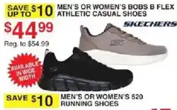 Dunham's Sports Skechers men's or women's b flex athletic casual shoes offer