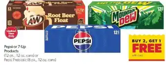 Pepsi or 7-Up Products