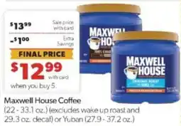 Family Fare Maxwell House Coffee offer