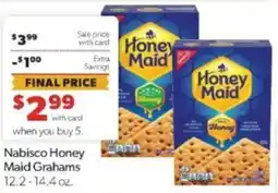 Family Fare Nabisco honey maid grahams offer