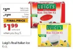 Family Fare Luigi's Real Italian Ice offer