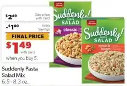 Family Fare Suddenly Pasta Salad Mix offer