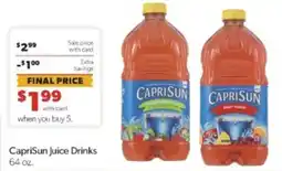 Family Fare Caprisun juice drinks offer