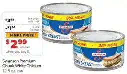 Family Fare Swanson Premium Chunk White Chicken offer