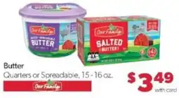 Family Fare Our Family butter offer