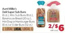 Family Fare Aunt Millie's Deli Super Sub Buns offer