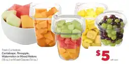 Family Fare Fresh Cut Instore Cantaloupe, Pineapple, Watermelon or Mixed Melons or Mixed Grapes offer