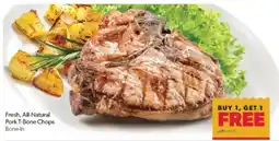 Family Fare Fresh, All-Natural Pork T-Bone Chops offer