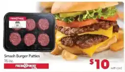 Family Fare Fresh Finest Smash Burger Patties offer