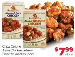 Family Fare Crazy Cuisine Asian Chicken Entrees offer