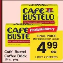 Safeway Cafe' Bustel Coffee Brick offer