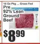 Key Food Pre 92% Lean Ground Beef offer