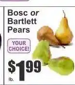 Key Food Bosc or Bartlett Pears offer