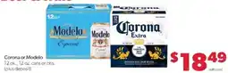 Family Fare Corona or Modelo offer