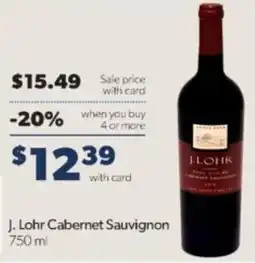 Family Fare J. Lohr Cabernet Sauvignon offer