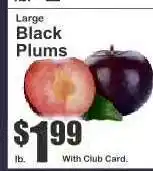 Key Food Large Black Plums offer